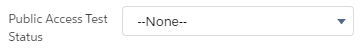 2. Public Access Test Status