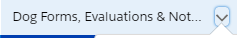 1. From Dog Forms, Evaluations & Notes Tab