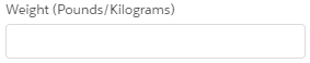 1. Weight (Pounds/Kilograms)