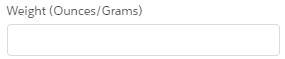 2. Weight (Ounces/Grams)